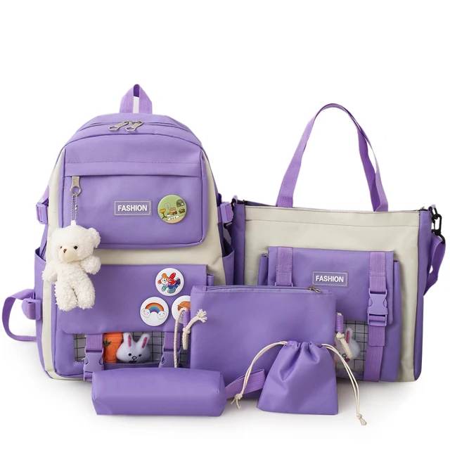 Kit Sac Écolière Violet pour Fille – Élégance et Fonctionnalité