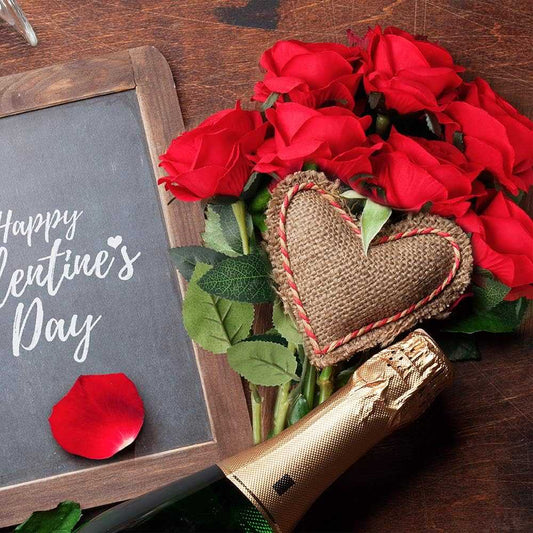 Lot de 12 DE fleurs de Roses Rouges Artificielles – Roses en Soie Tige Unique Réaliste