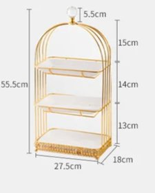 Présentoir à Dessert en Forme de Cage à Oiseaux – Élégant et Raffiné pour Tous Événements