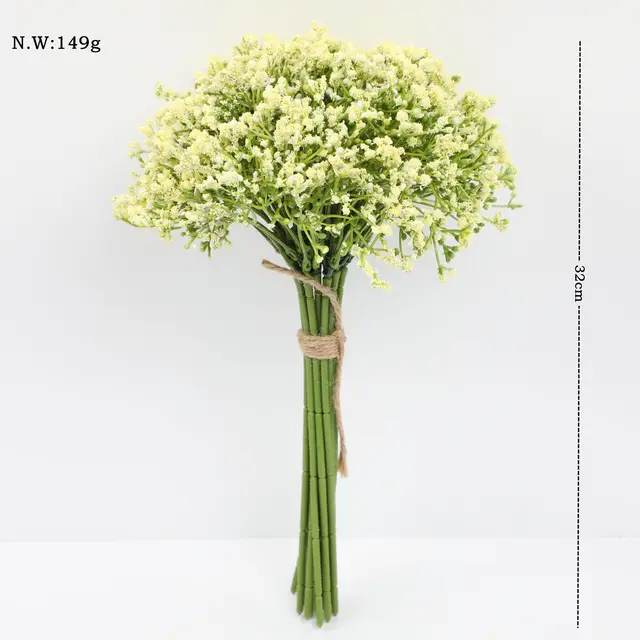 Lot de 20 branches de fleurs gypsophiles artificielles
