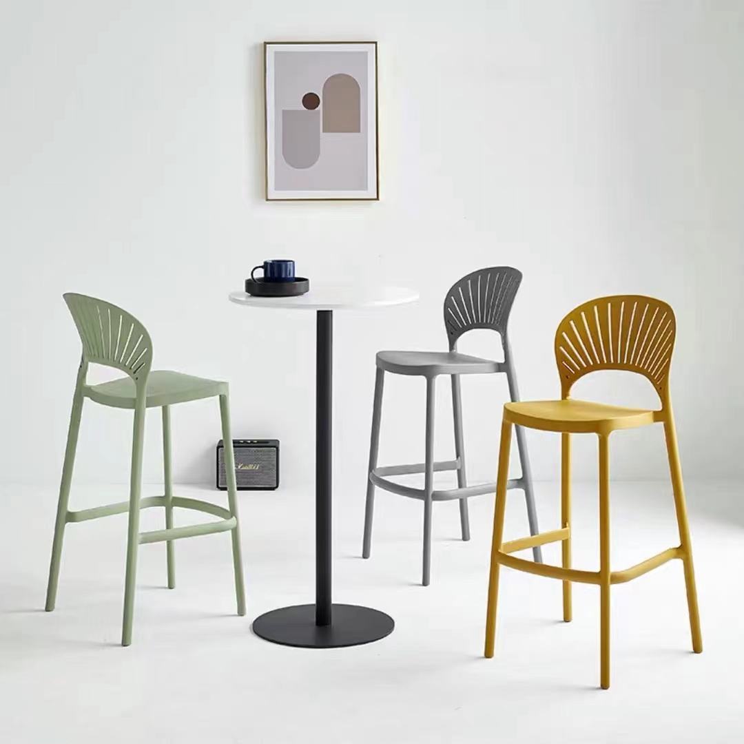 Tabouret de Bar Moderne – Dossier Aéré, Design Élégant et Confortable
