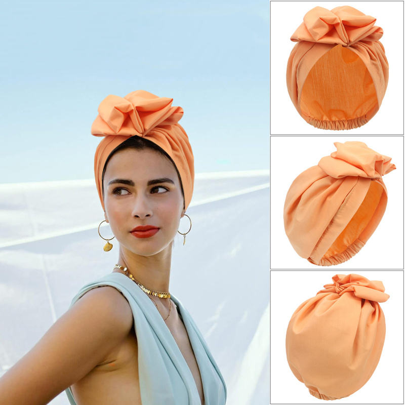 Turban Femme Chic – Bonnet Stylé avec Noeud Élégant