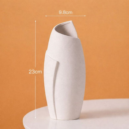 Vase décoratif moderne en céramique – Design élégant 23 cm