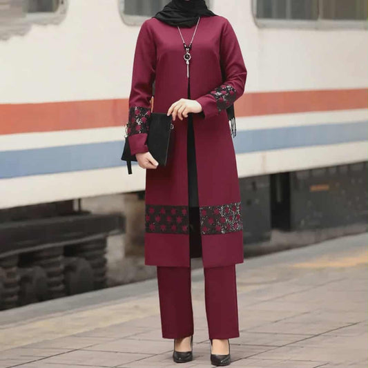 Ensemble Abaya Chic & Moderne – Deux Pièces Élégant