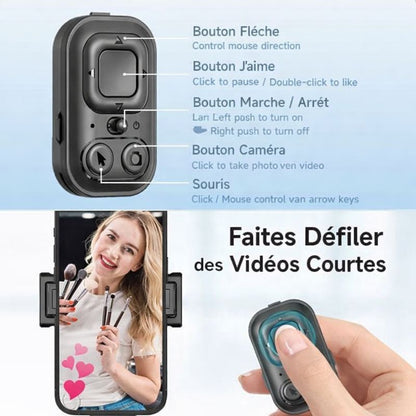 Stabilisateur IA 360° avec Suivi Automatique – Trépied Extensible 64