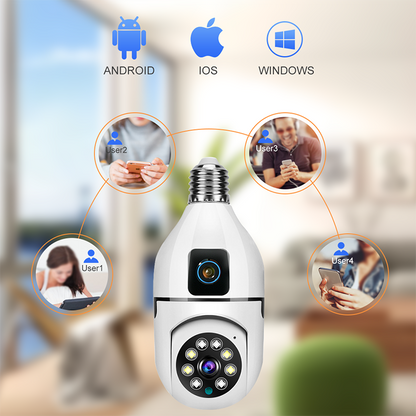 Caméra de Sécurité WiFi 1080p – Surveillance 360° Intelligente