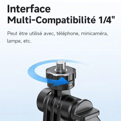 Stabilisateur IA 360° avec Suivi Automatique – Trépied Extensible 64