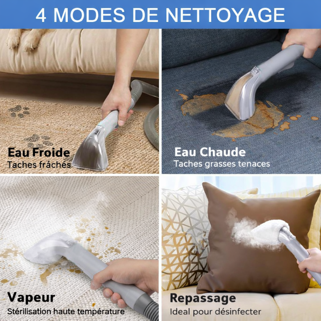 Nettoyeur Vapeur Portable – Puissant & Polyvalent