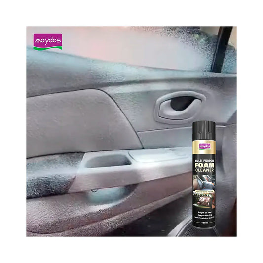 Nettoyant Intérieur Voiture 650 ml – Mousse Nettoyante en Profondeur, Protecteur Plastiques et Détachant Tissus, Idéal pour l'Entretien du Cuir et des Surfaces Intérieures